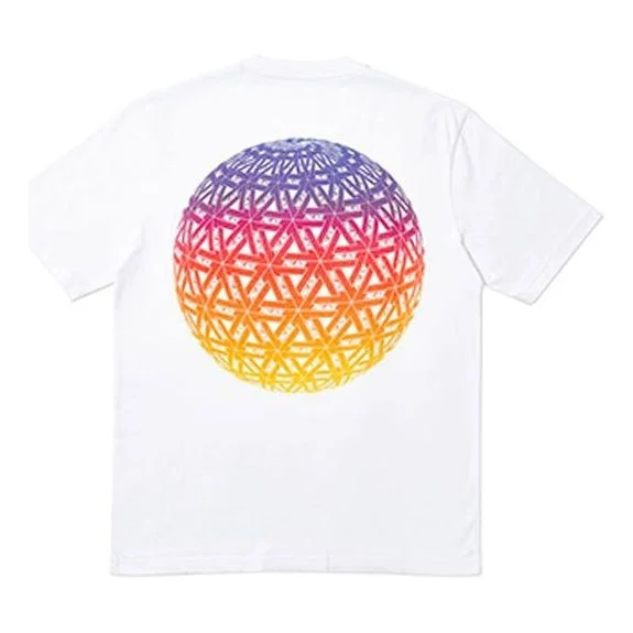 PALACE GLOBULAR T-SHIRT WHITE Back Short Sleeve Unisex P19SS028 - 1