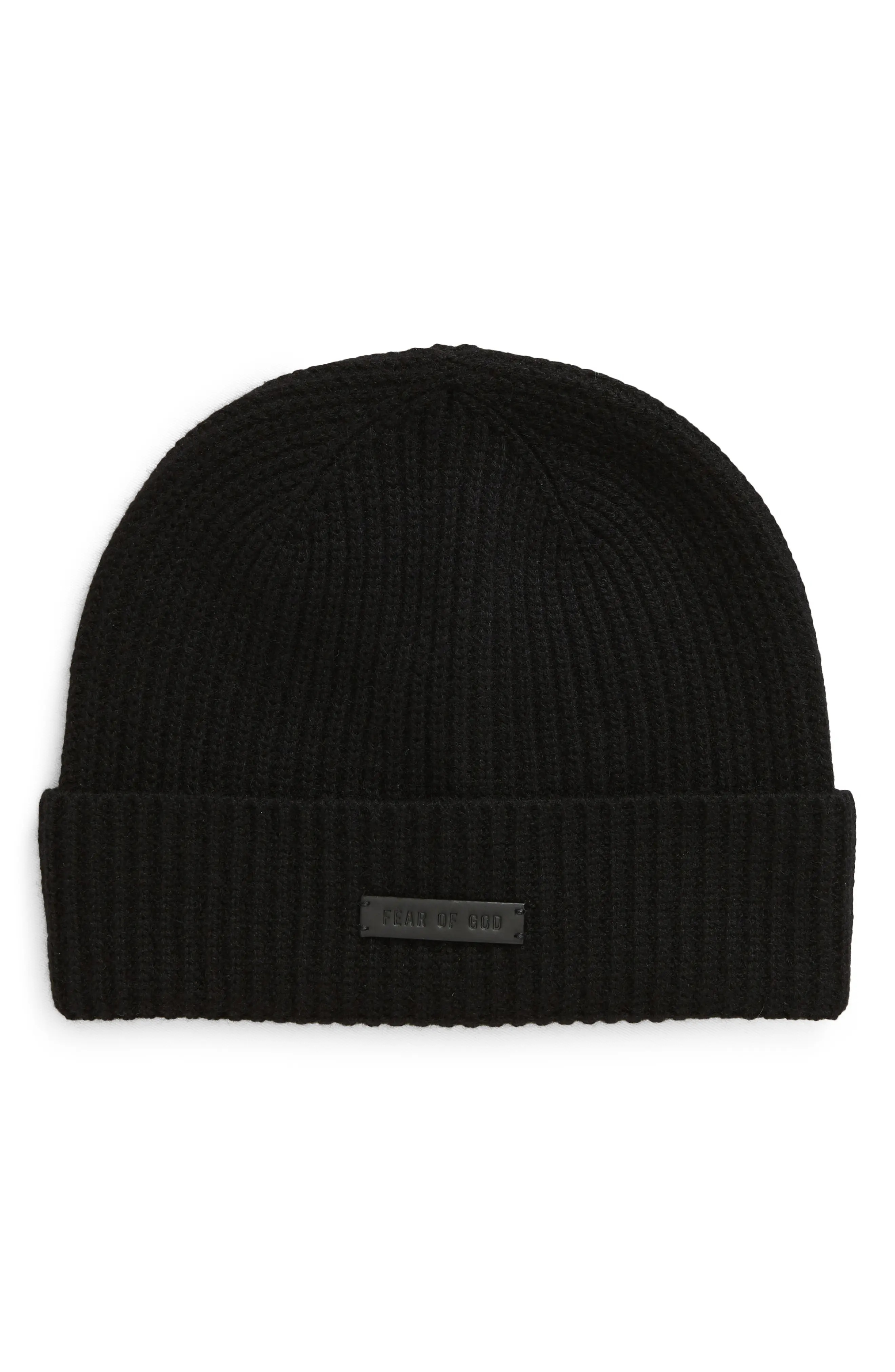 Rib Cashmere Beanie - 1