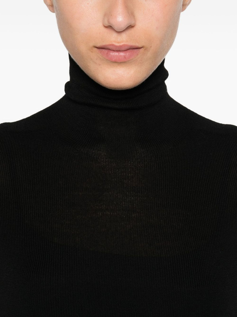high-neck long-sleeve sweater 5