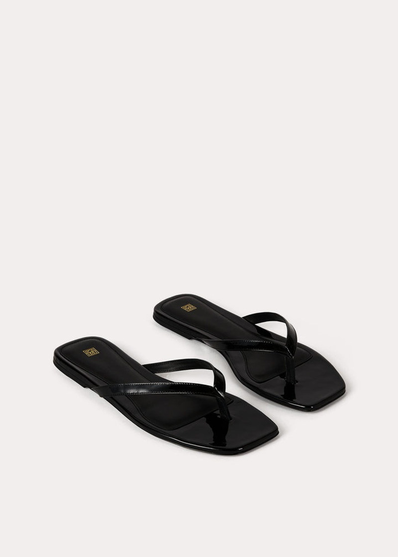 The Flip-Flop Flat black patent 4