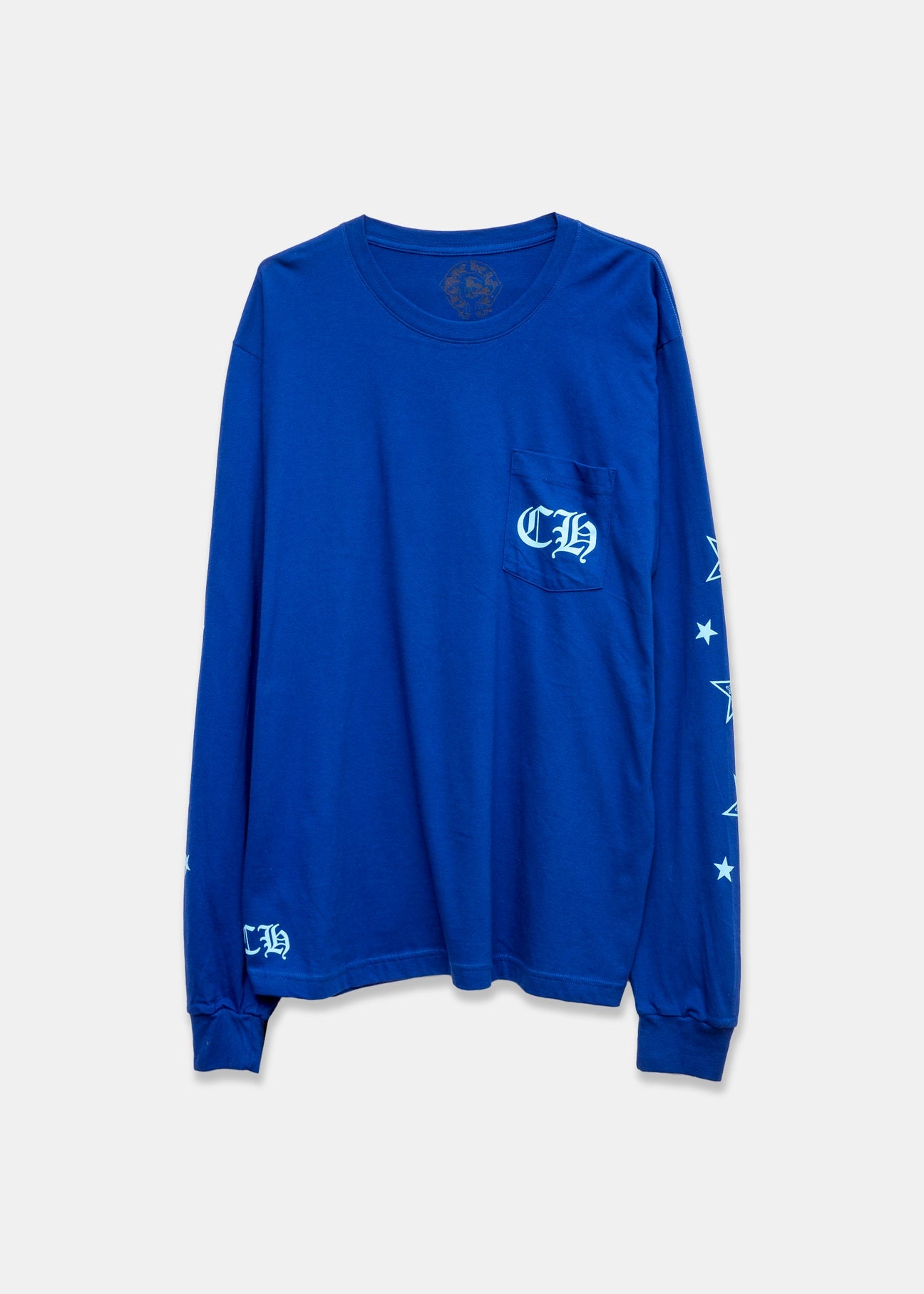 Chrome Hearts CH Indigo Blue Stars Long Sleeve - 1