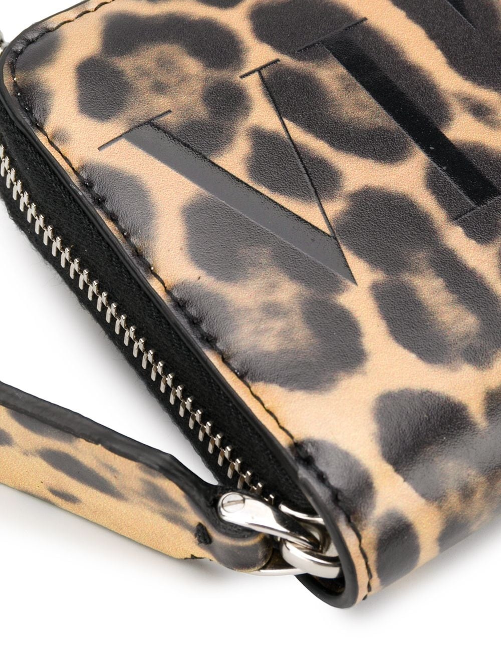 VLTN leopard-print zip-around wallet - 3