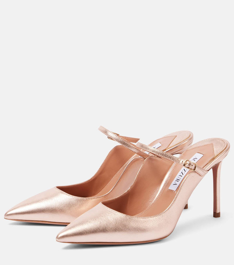 Bellezza 85 metallic leather mules 4