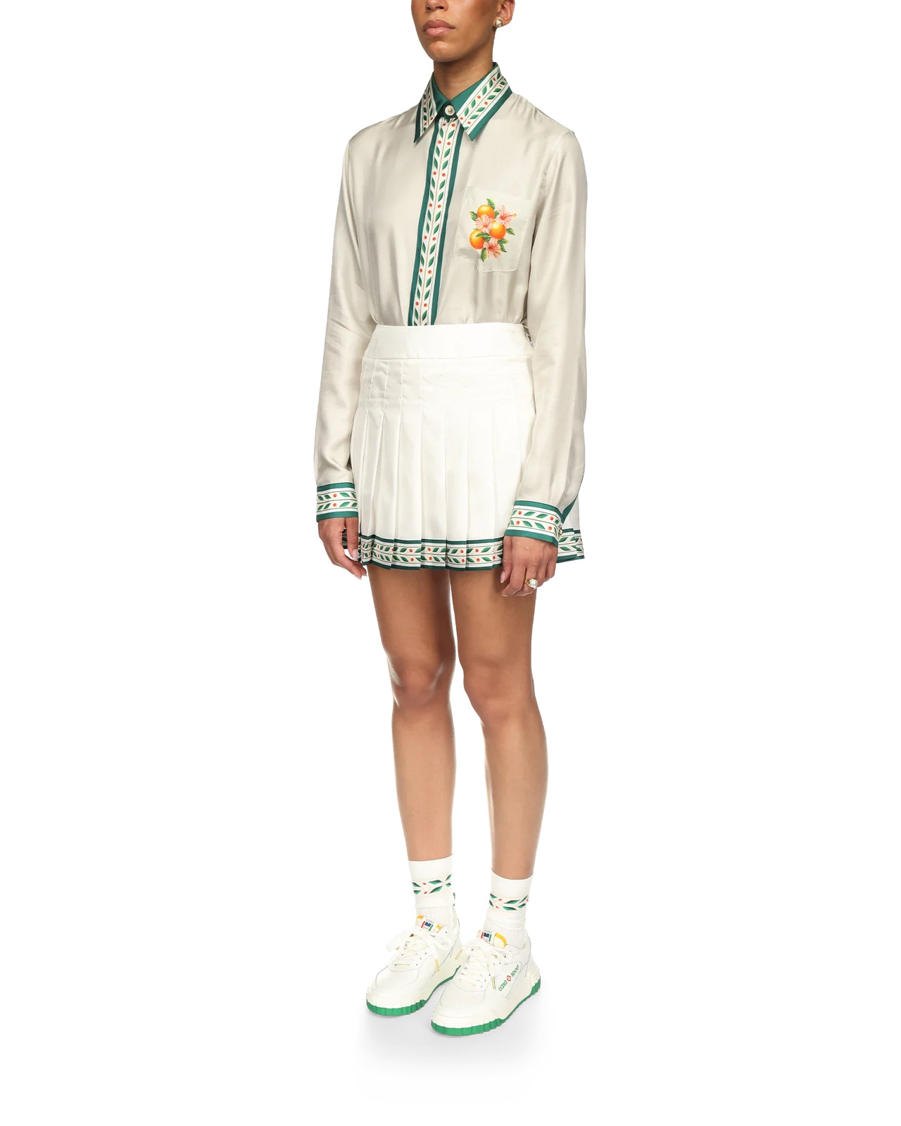 Laurel Silk Tennis Mini Skirt | Casablanca Paris - 3