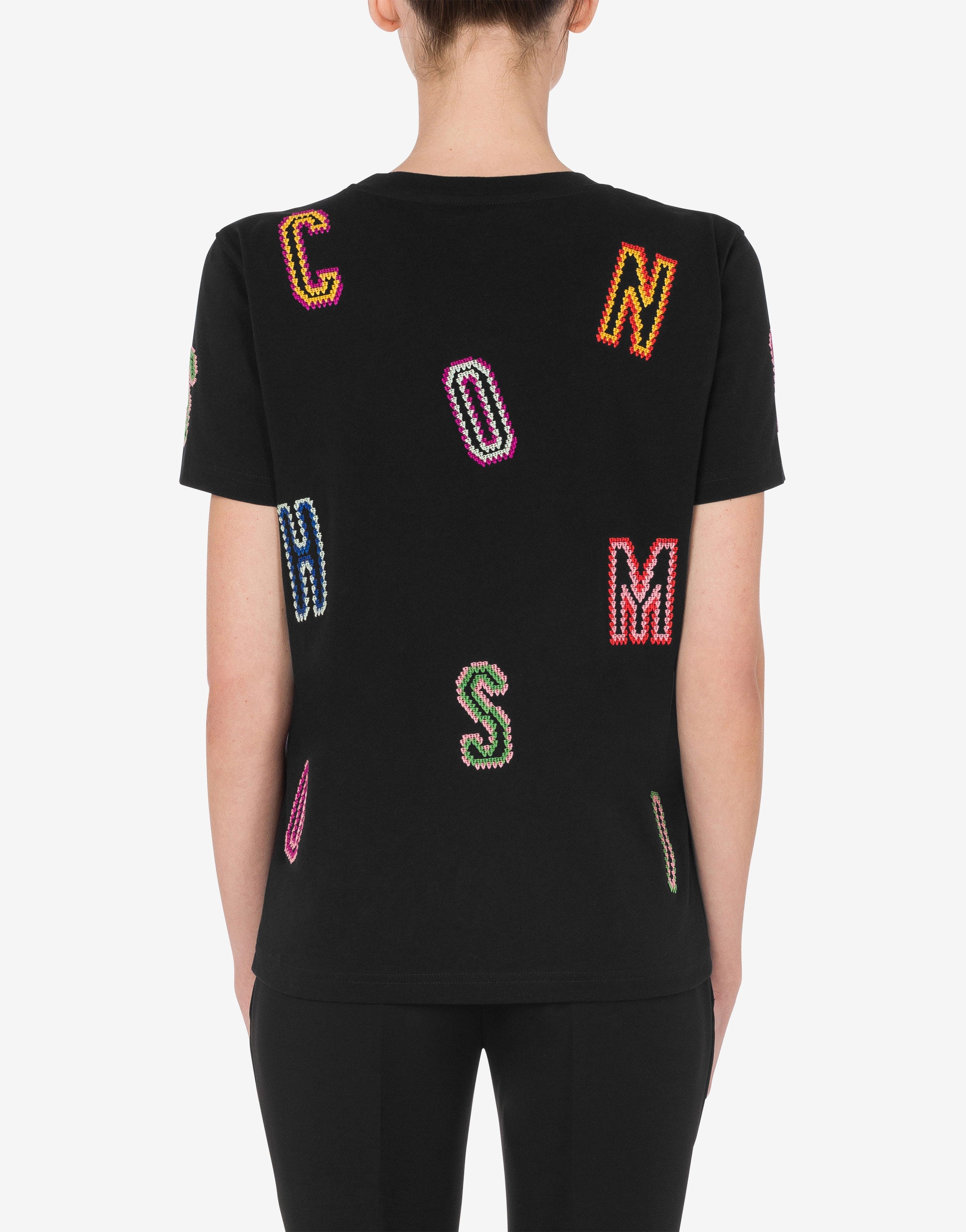 CROCHET LETTERING ORGANIC JERSEY T-SHIRT - 3