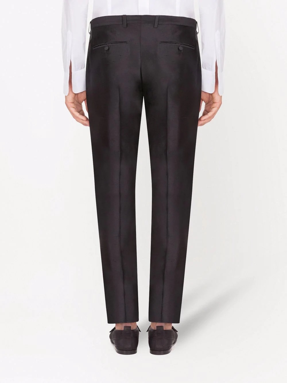 pleat detail tailored trousers - 4