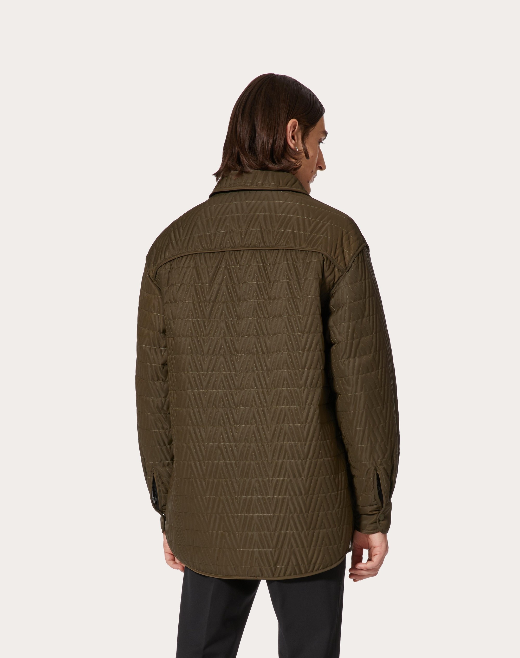 QUILTED NYLON OVERSHIRT - 4