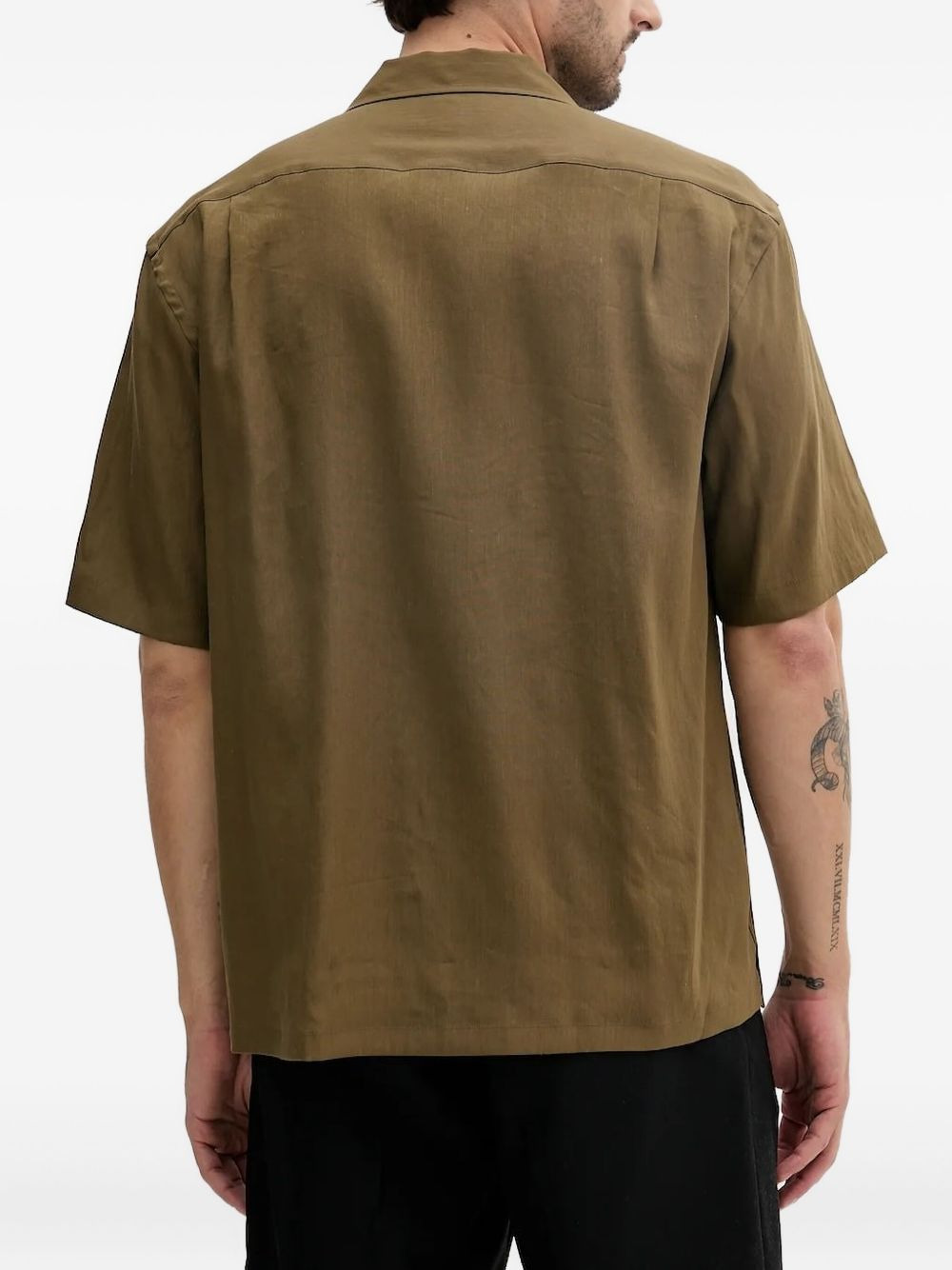 revere-collar short-sleeve shirt - 2