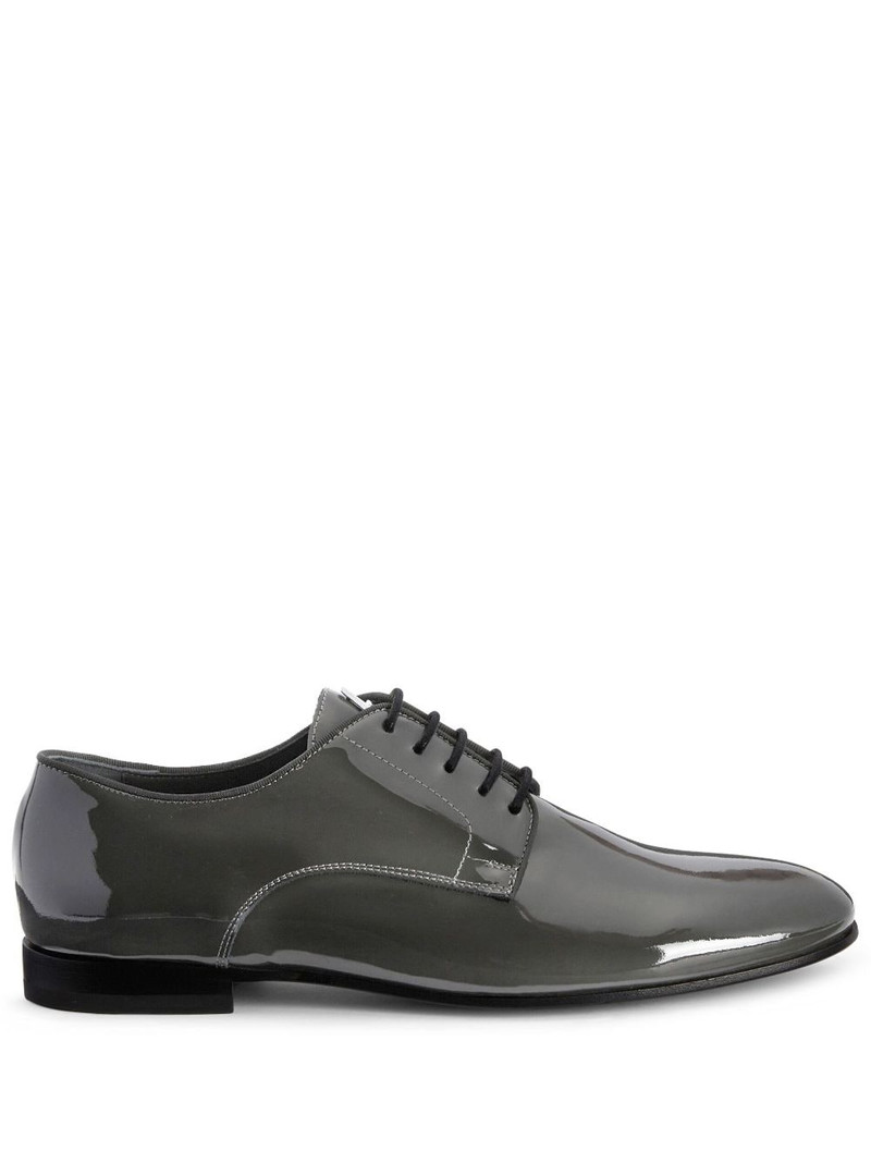 patent-leather lace-up loafers 1