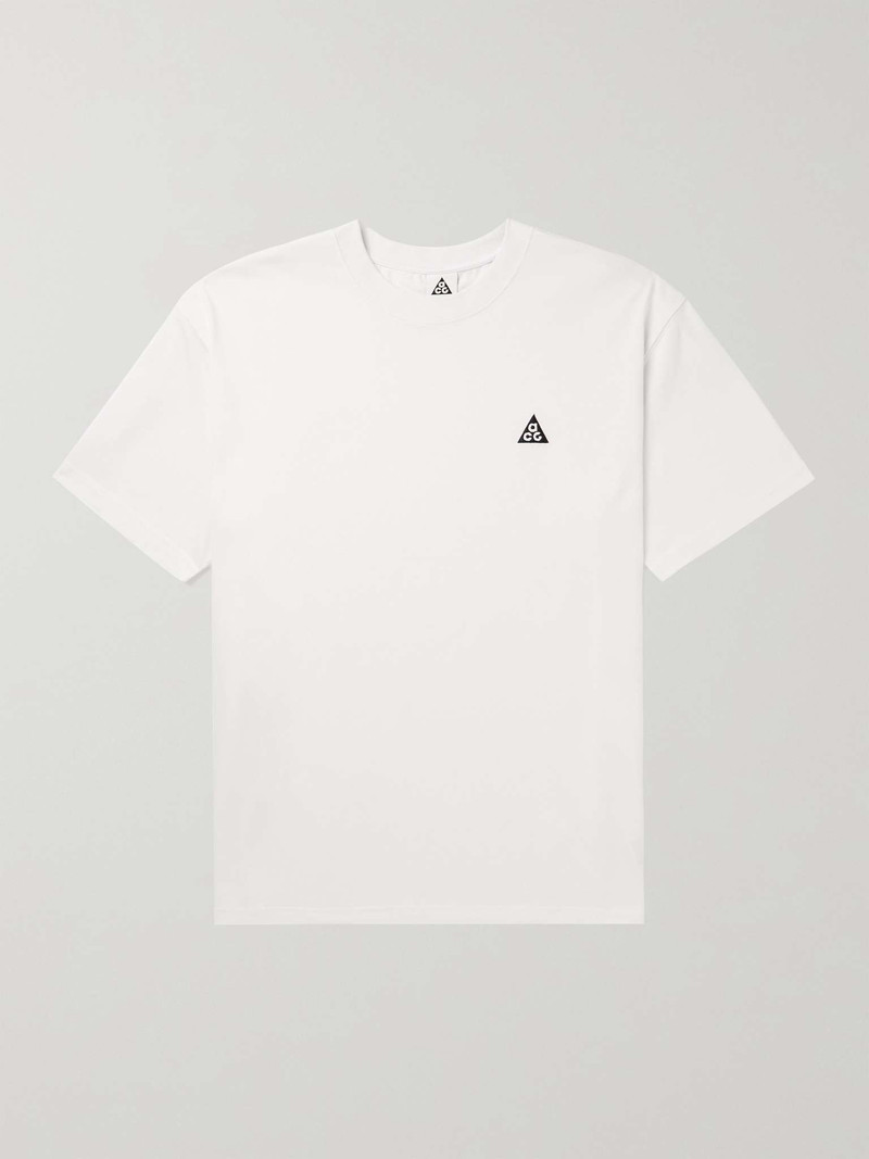 Embroidered Cotton-Jersey T-Shirt - 1
