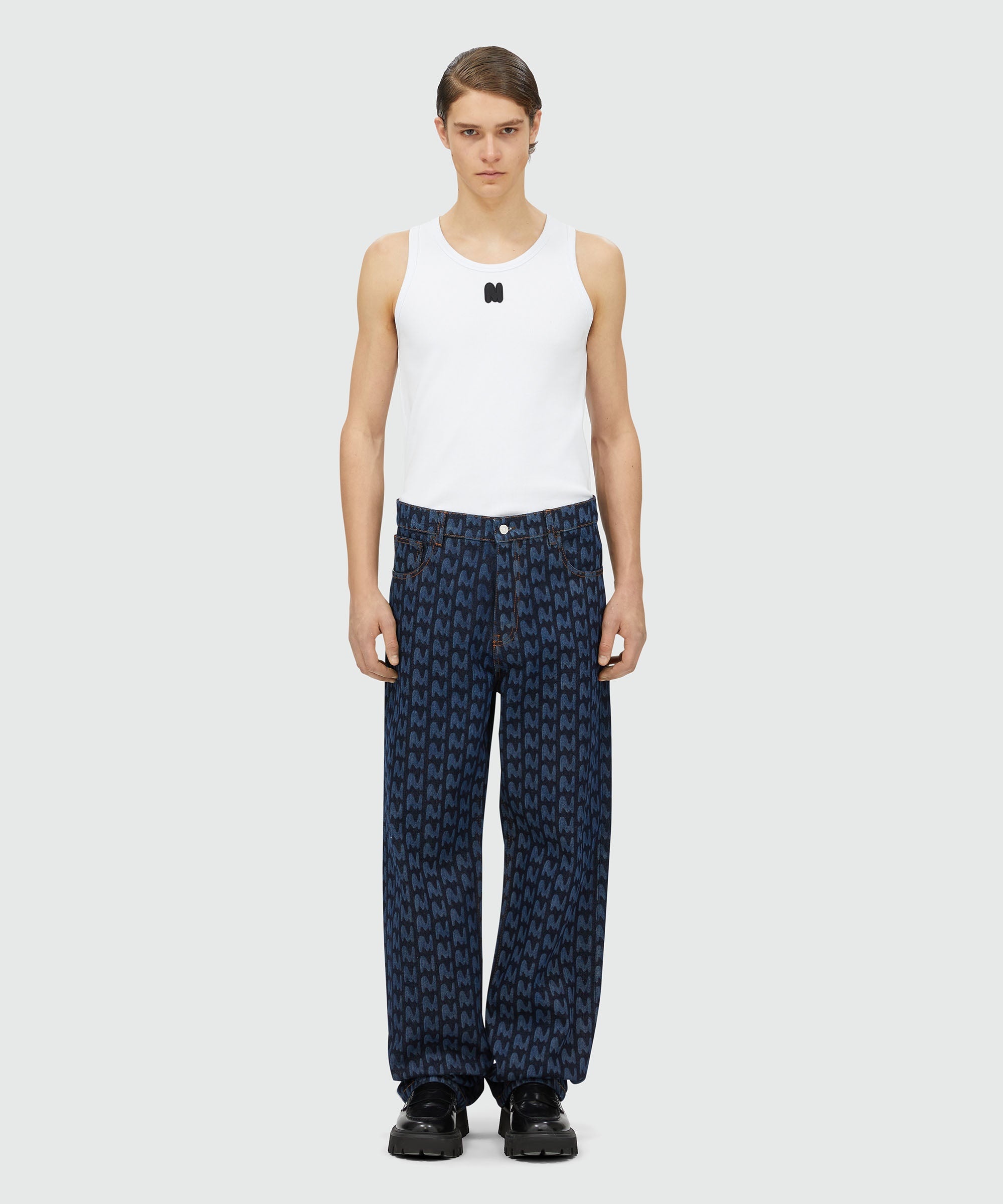 "TheMwave" denim pants - 2