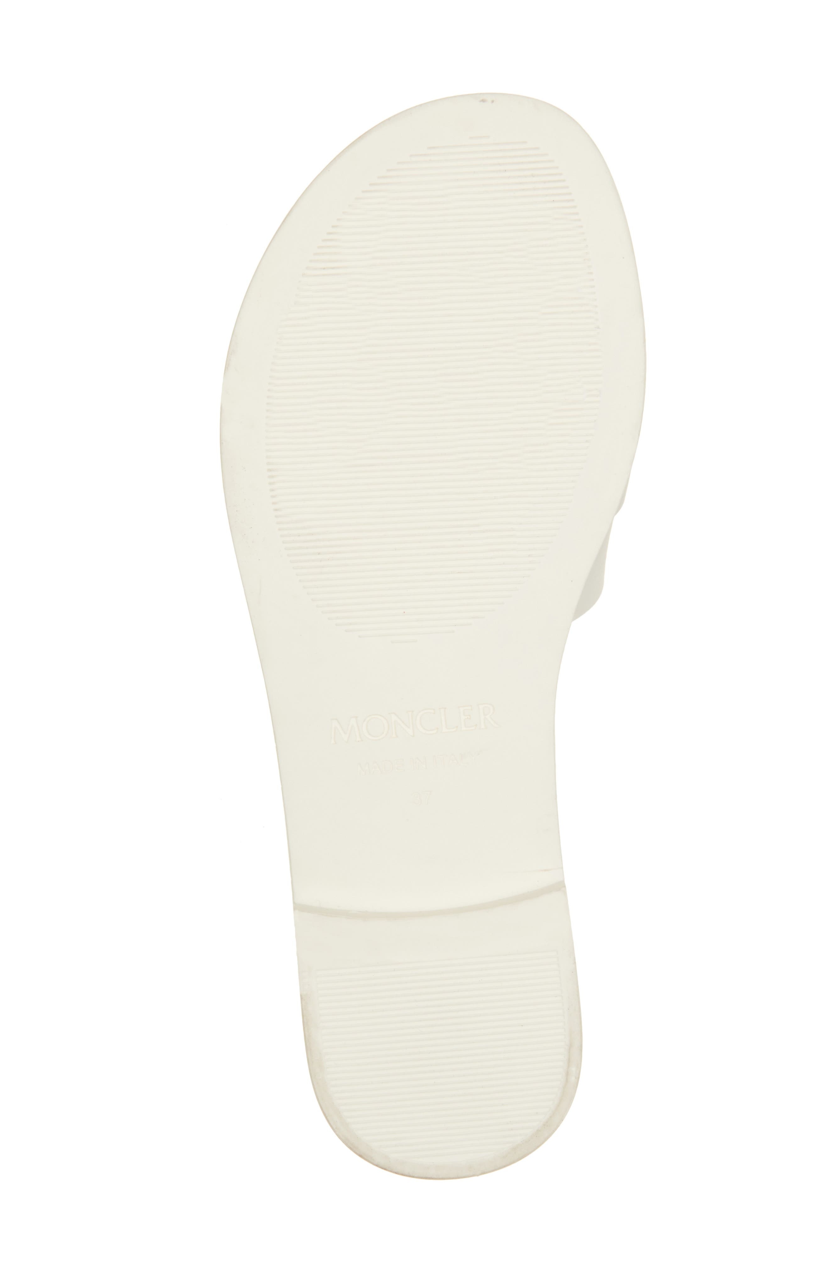 Moncler Mon Slide Sandal in Gardenia at Nordstrom - 6