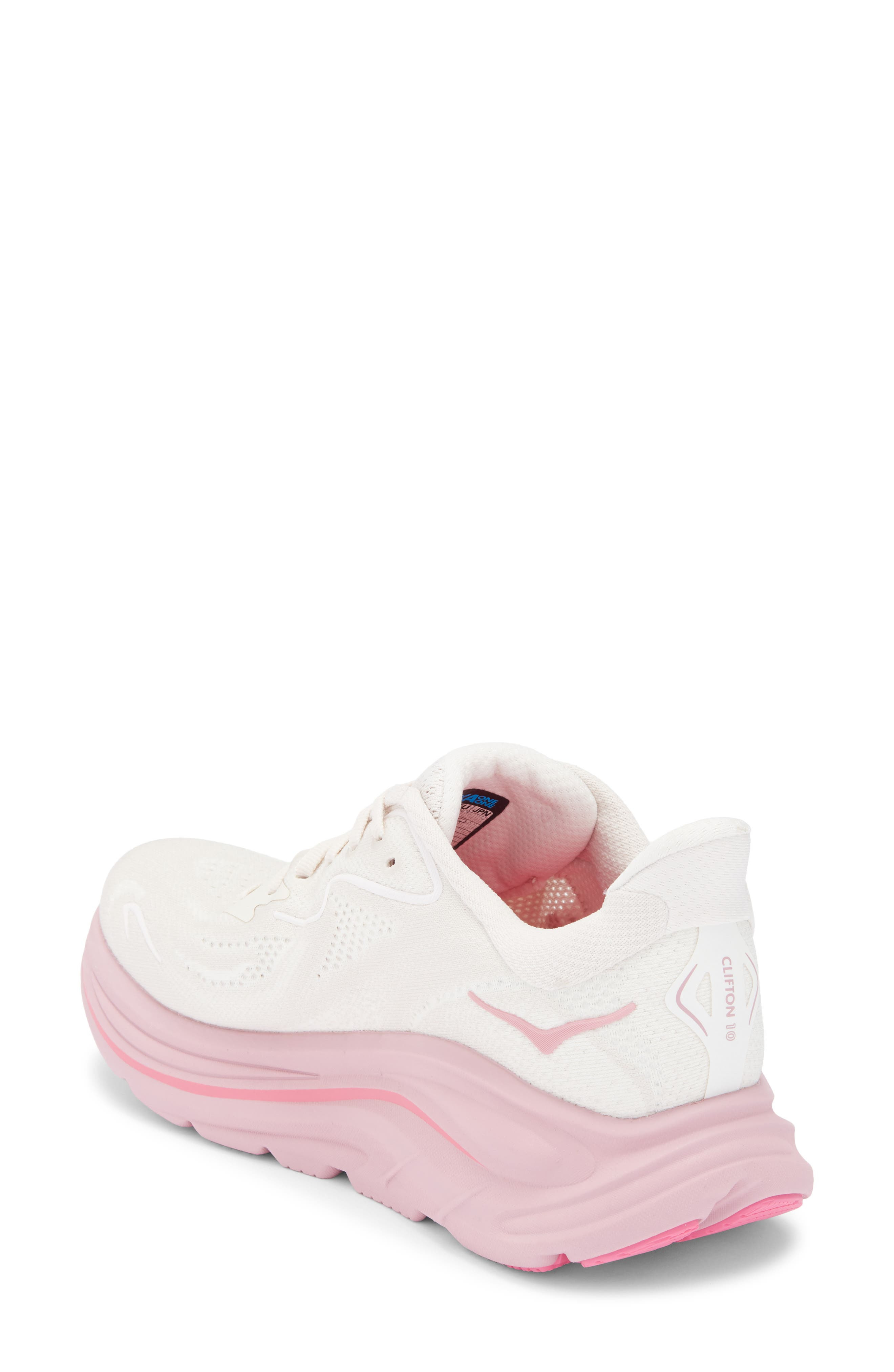 HOKA Clifton 10 Running Shoe in Rose Cream /Rose at Nordstrom - 2