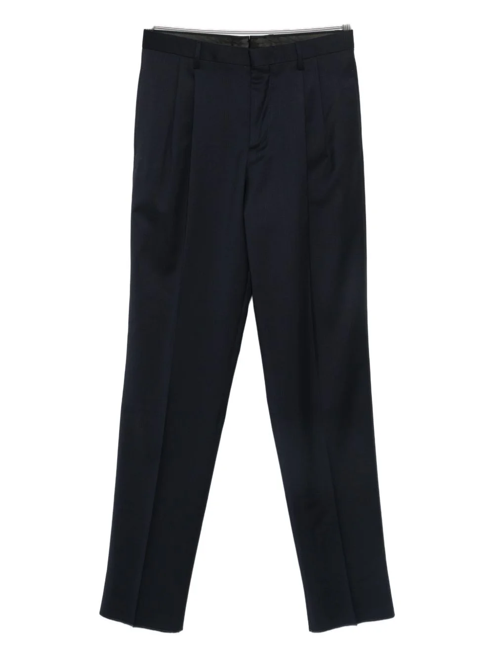 virgin wool straight-leg trousers - 1