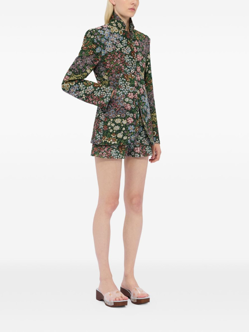 MSGM floral-pattern single-breasted blazer outlook