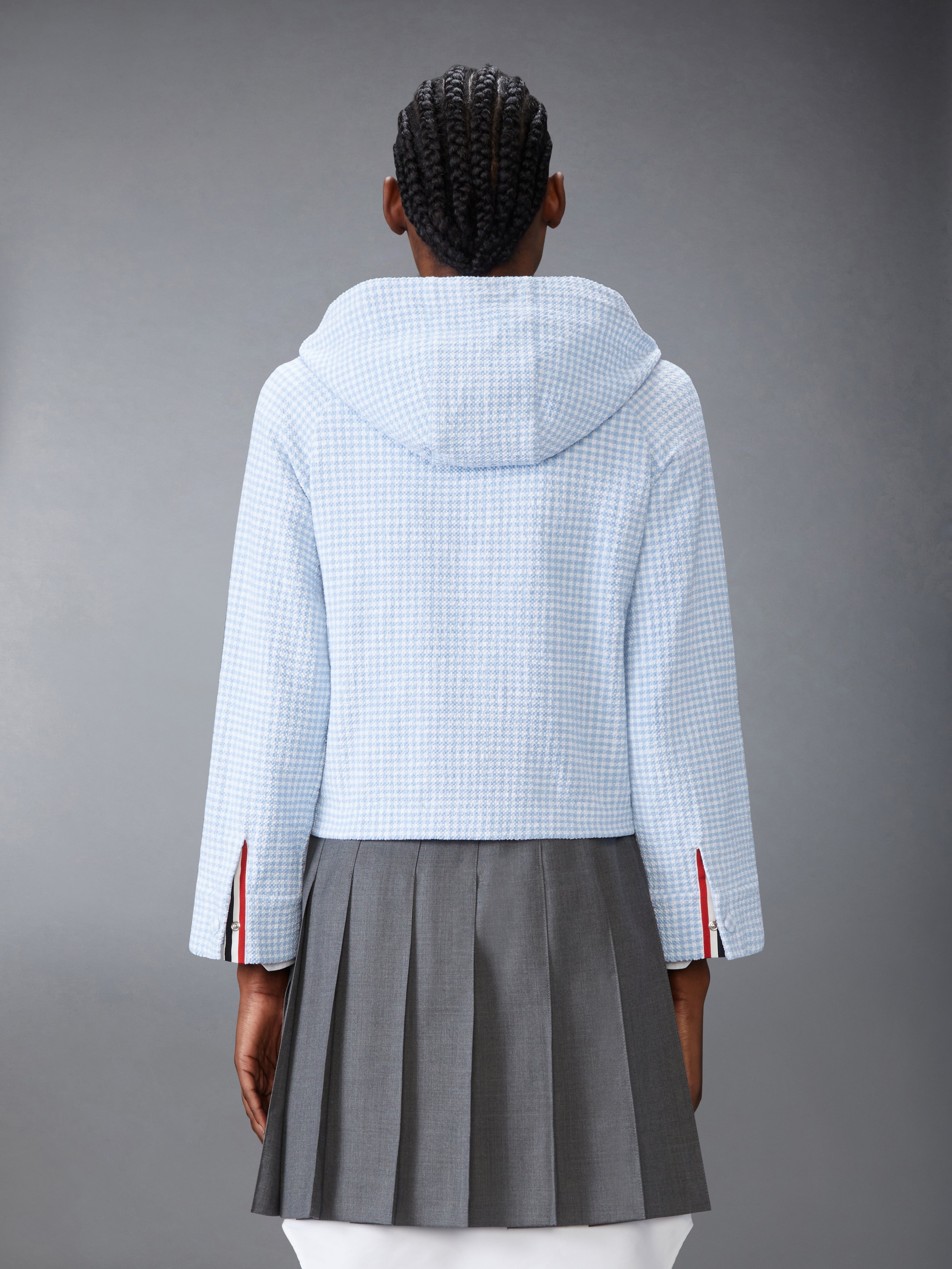GINGHAM COTTON TWEED JACKET - 3