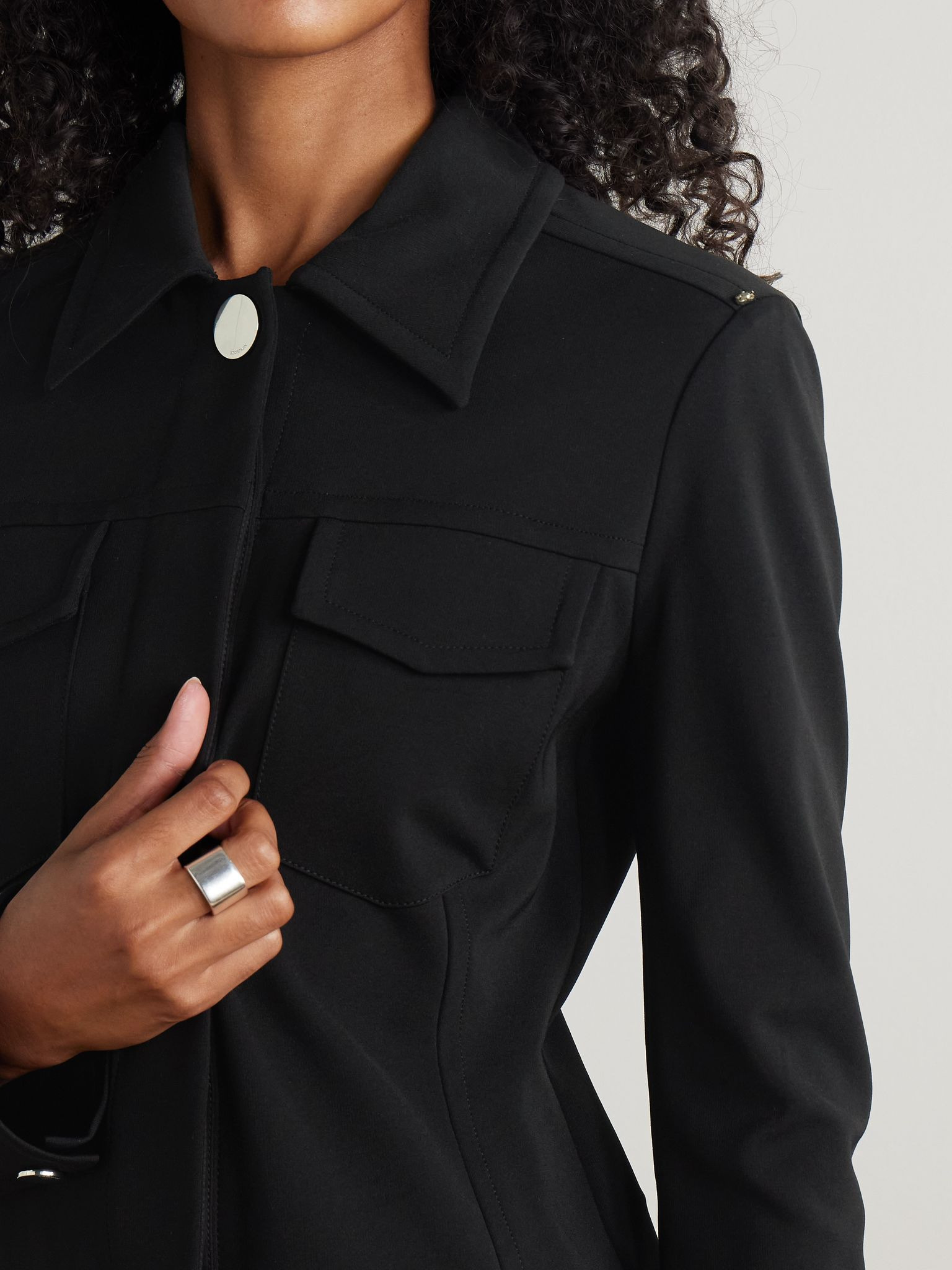 Wells crepe jacket Black - 5