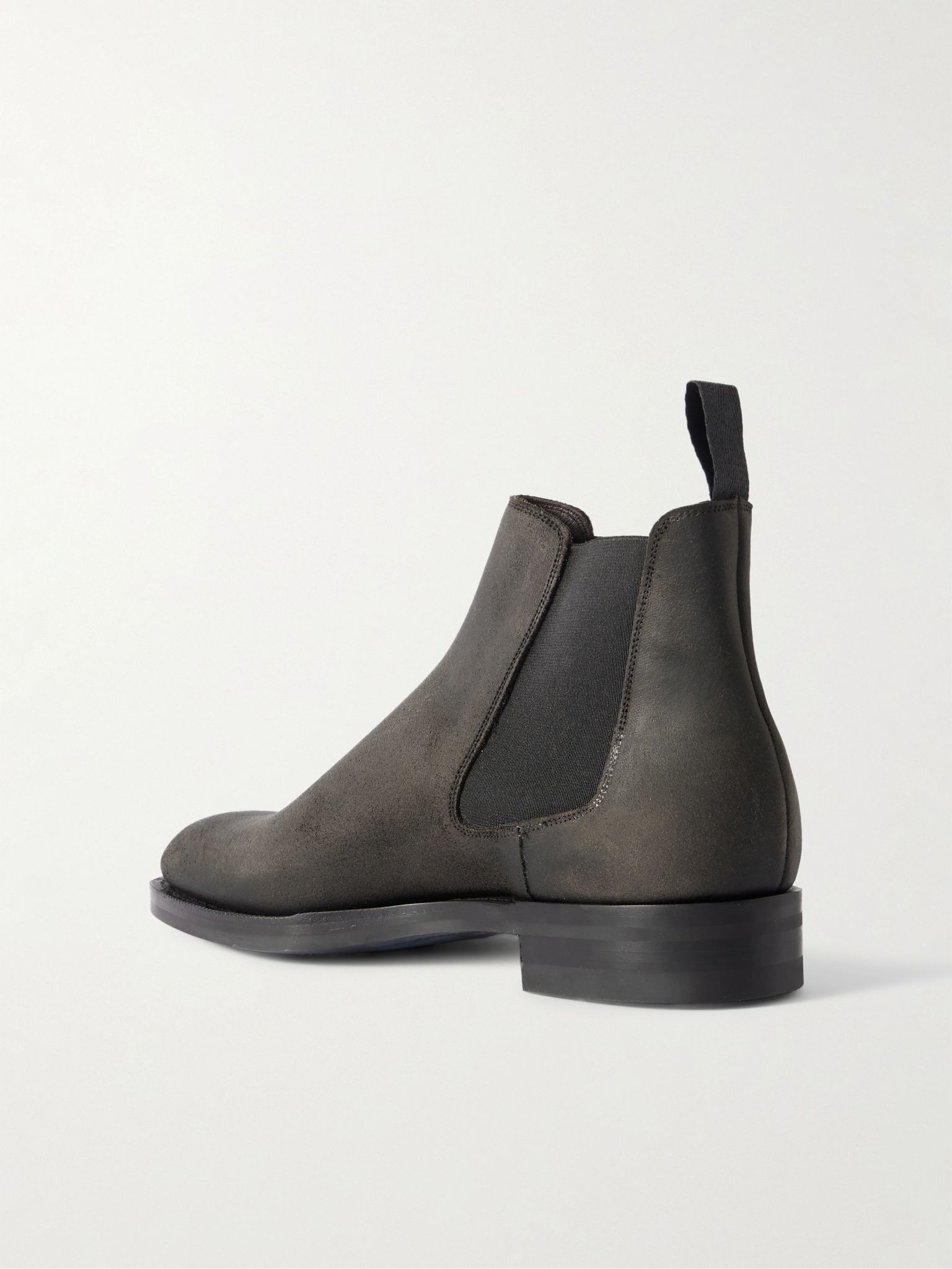 Govan Waxed-Suede Chelsea Boots Brown - 4