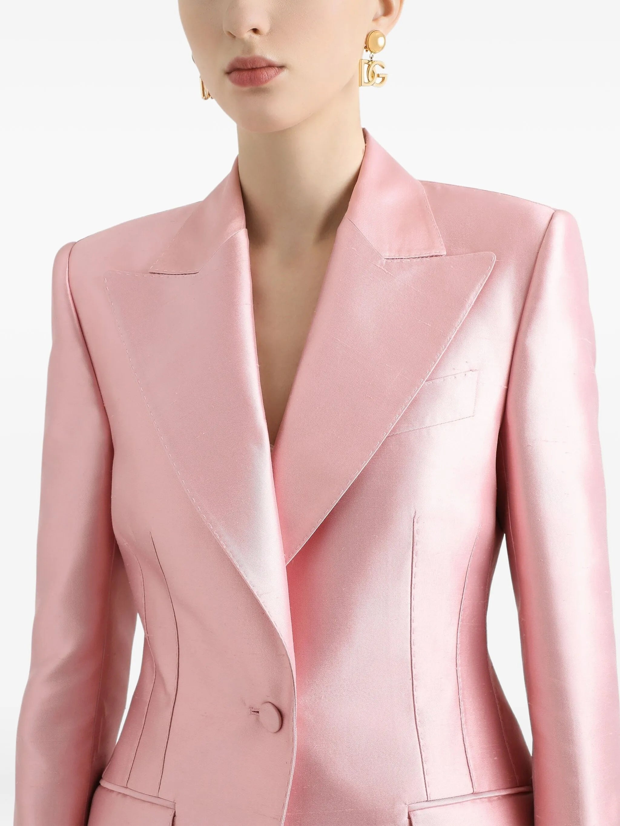 Dolce & Gabbana Satin Tailored Blazer - 3
