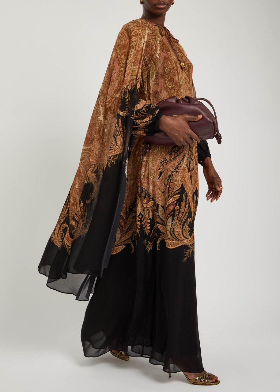 Zimmermann Hypnotic Cape-effect Chiffon Maxi Dress - 4