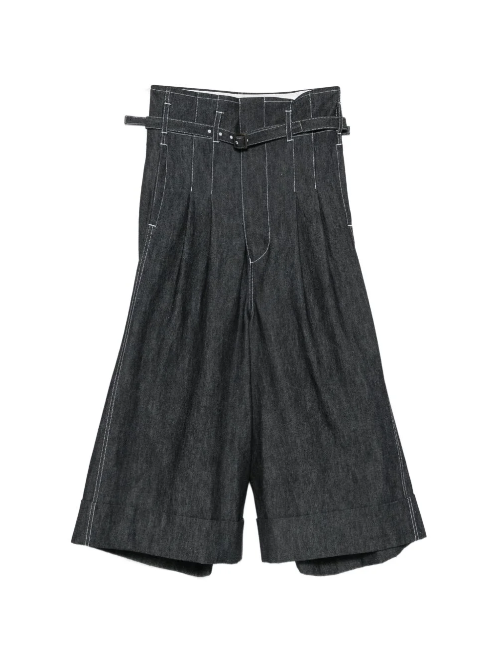 belted flared-leg jeans - 1