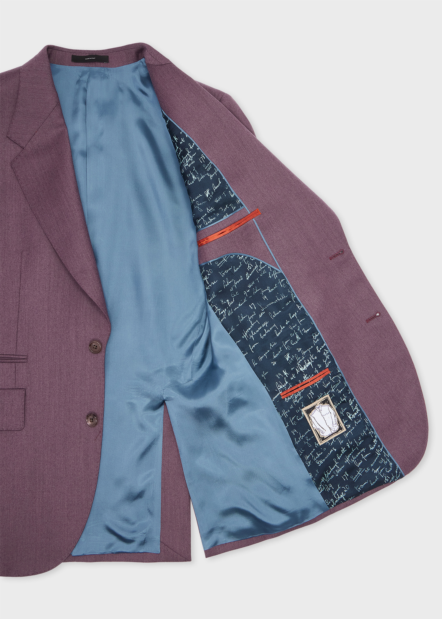 Purple Overdyed Wool-Cashmere Flannel Blazer - 4