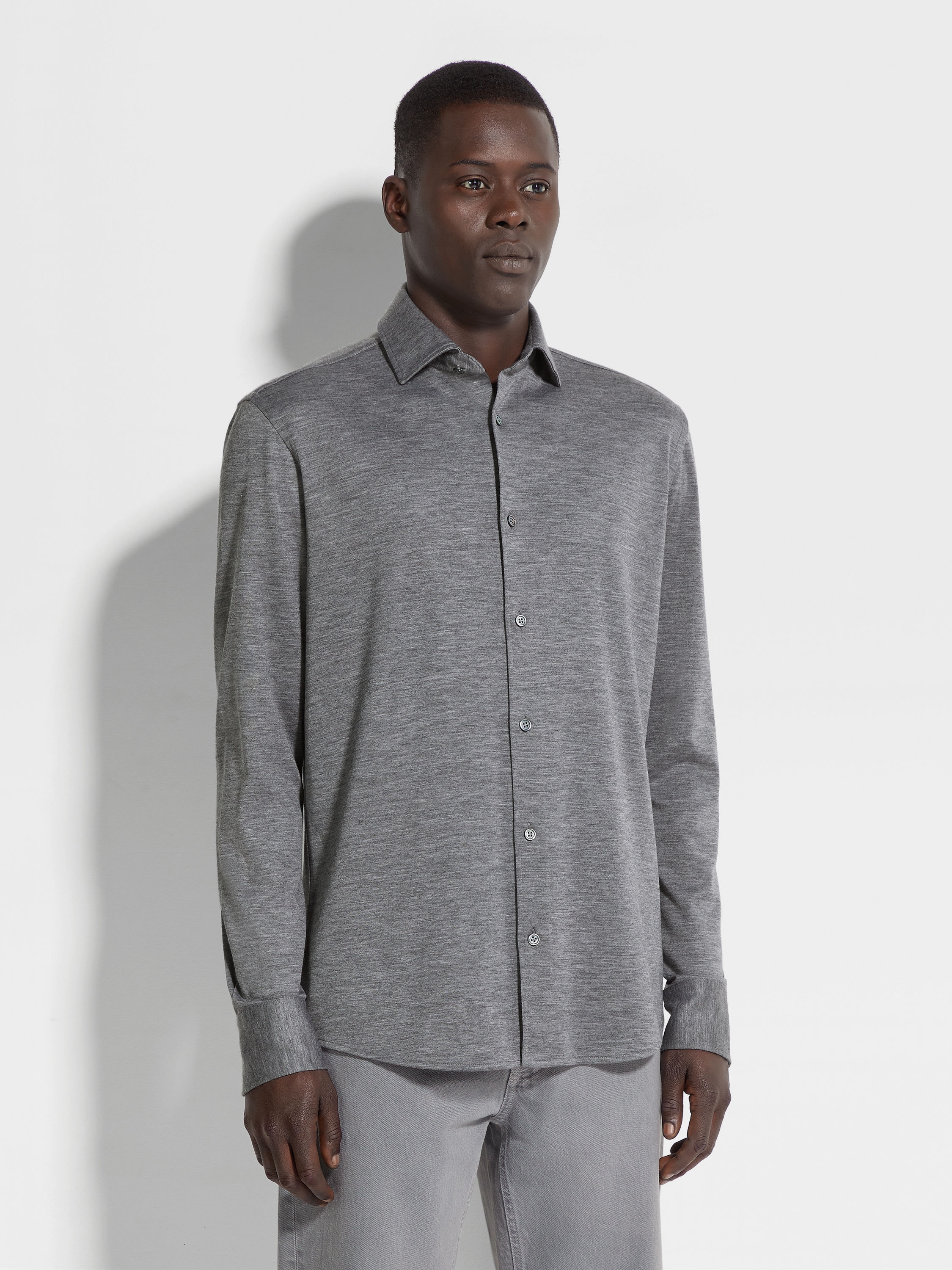 CASHMERE AND SILK SHIRT - 4