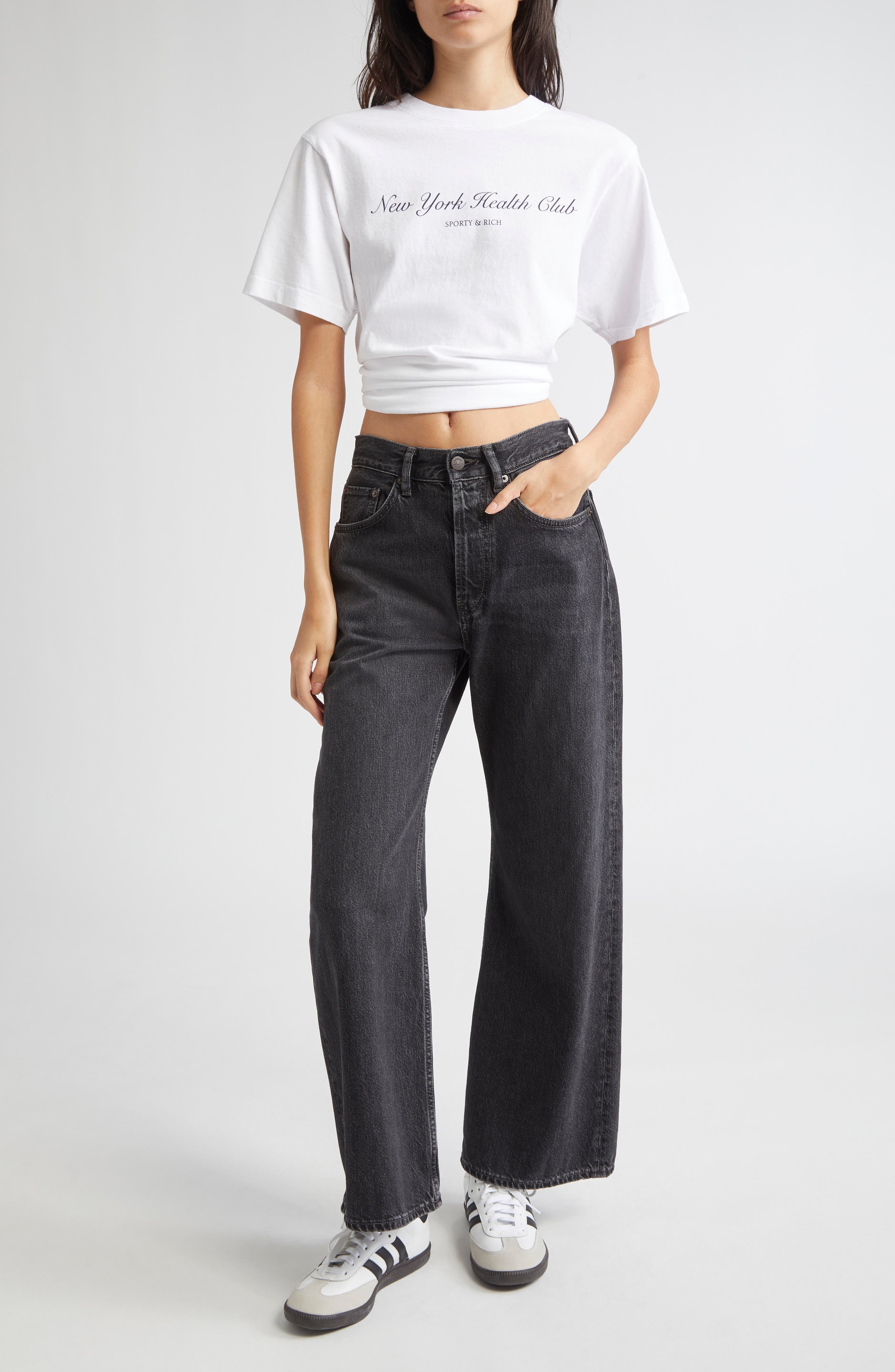 Sporty & Rich NY Health Club Cotton Graphic T-Shirt in White at Nordstrom - 2