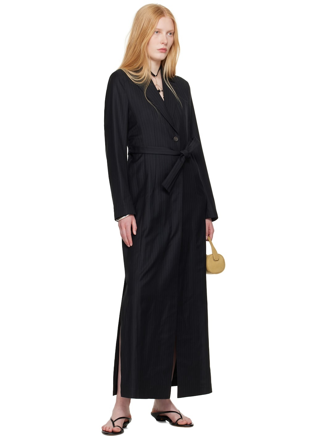 WORK SHOP Emporio Armani Black Completo Coat - 4