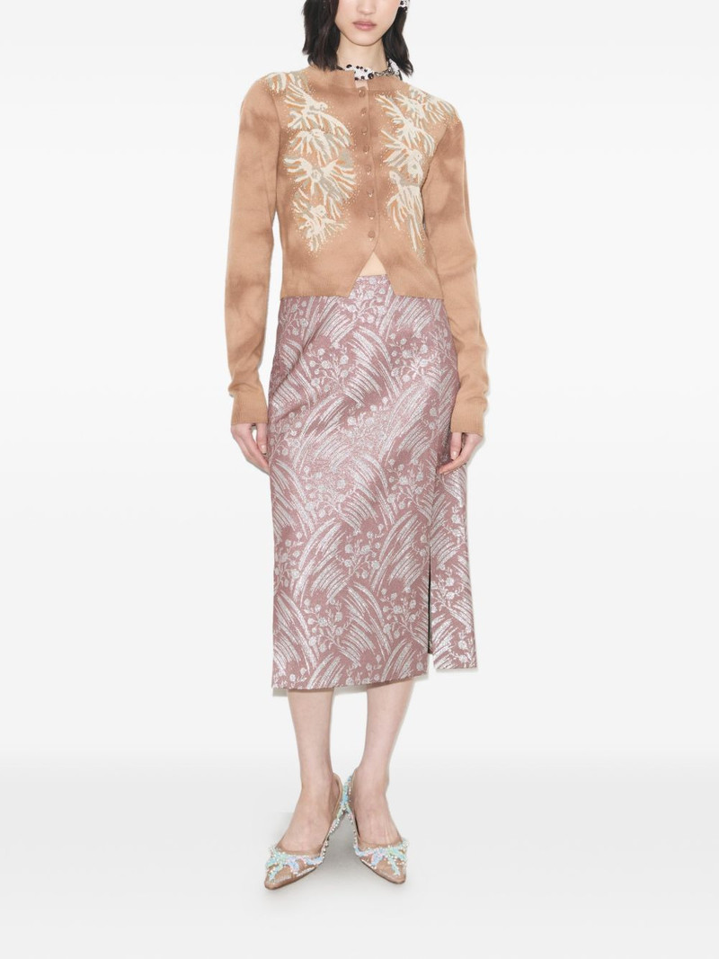 TORY BURCH silk jacquard skirt outlook