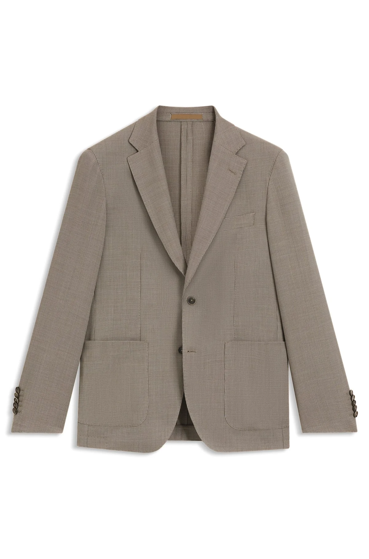 SLIM-FIT BLAZER IN VIRGIN WOOL AND SILK - 1