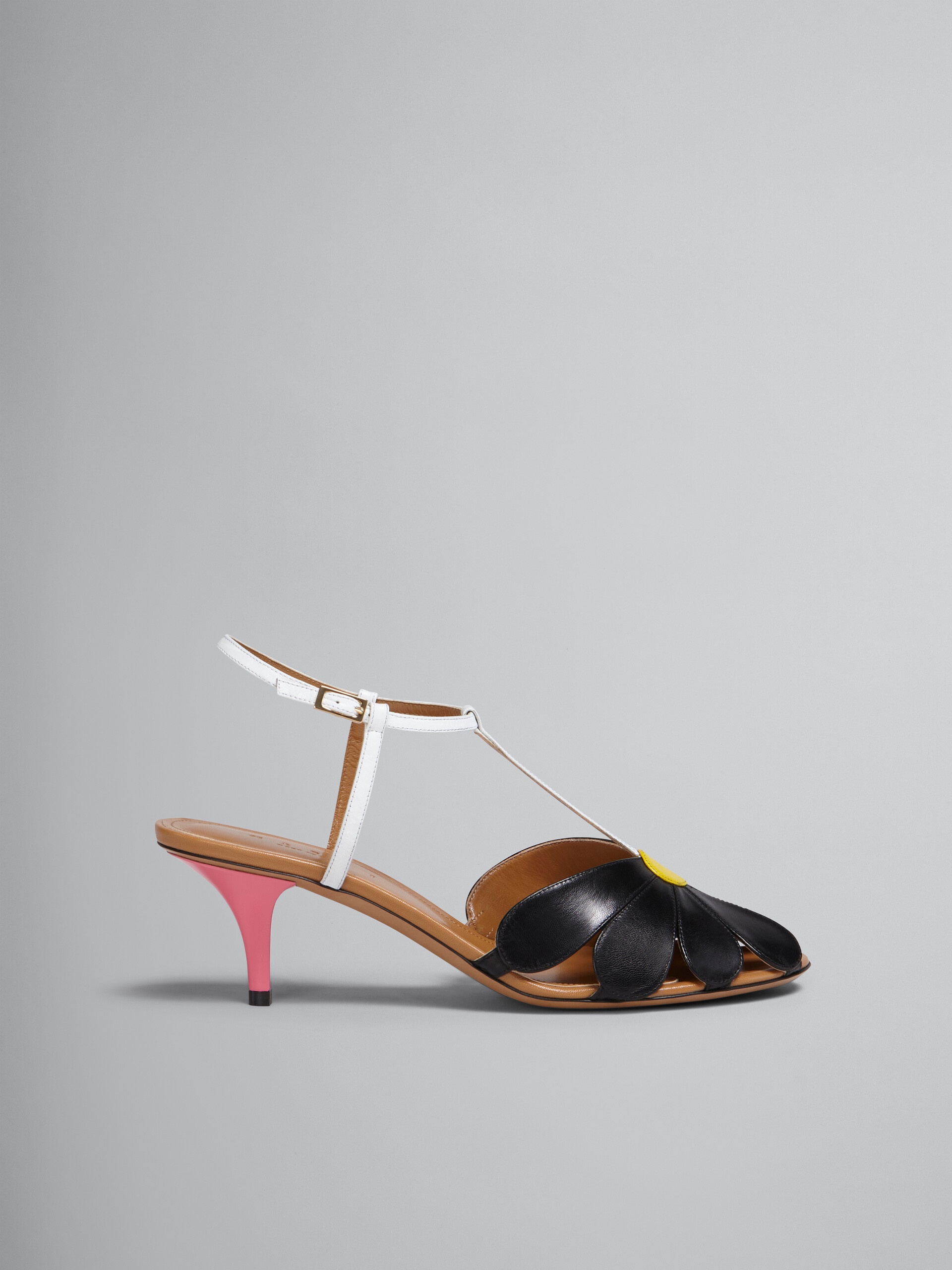 LEATHER FLOWER SANDAL - 1