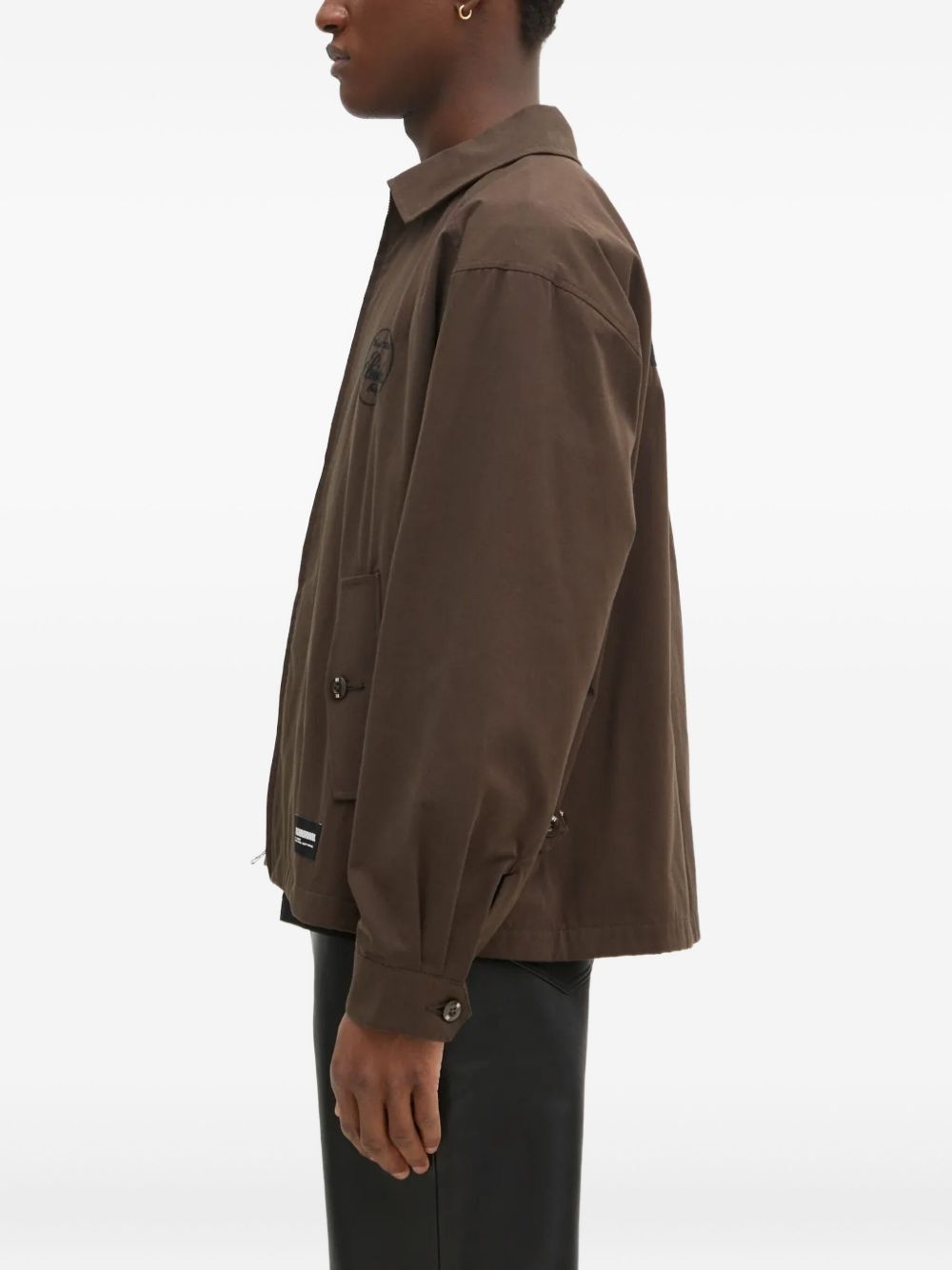 embroidered-logo jacket - 3