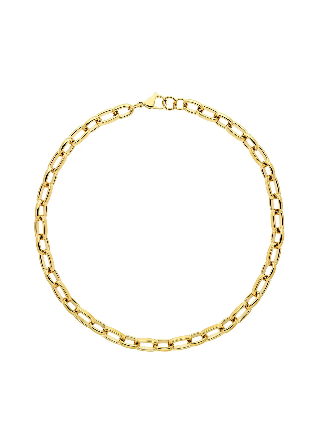 GOLD CHUNKY CHAIN NECKLACE - 1