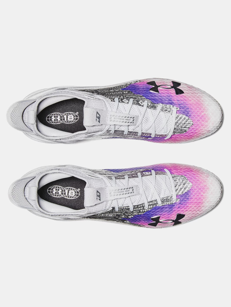 Men's UA Blur Justin Jefferson 'Afterburner' Football Cleats 3