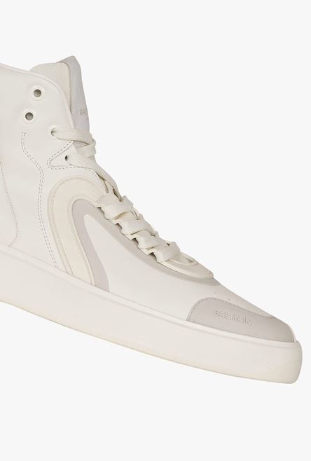 White leather and suede B-Skate high-top sneakers - 6