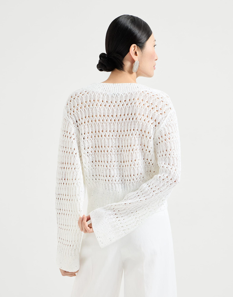 Linen dazzling braids sweater 3