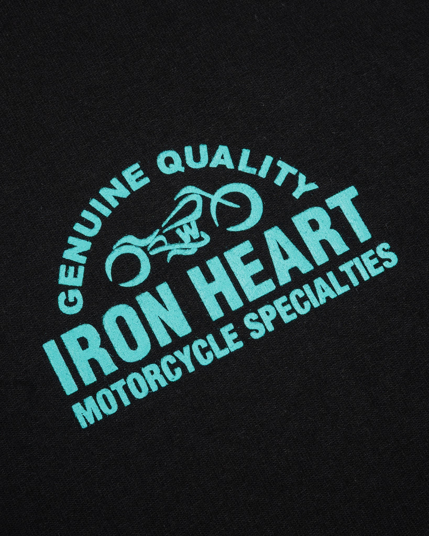 7.5OZ PRINTED LOOPWHEEL CREW NECK T-SHIRT - BLACK - 8
