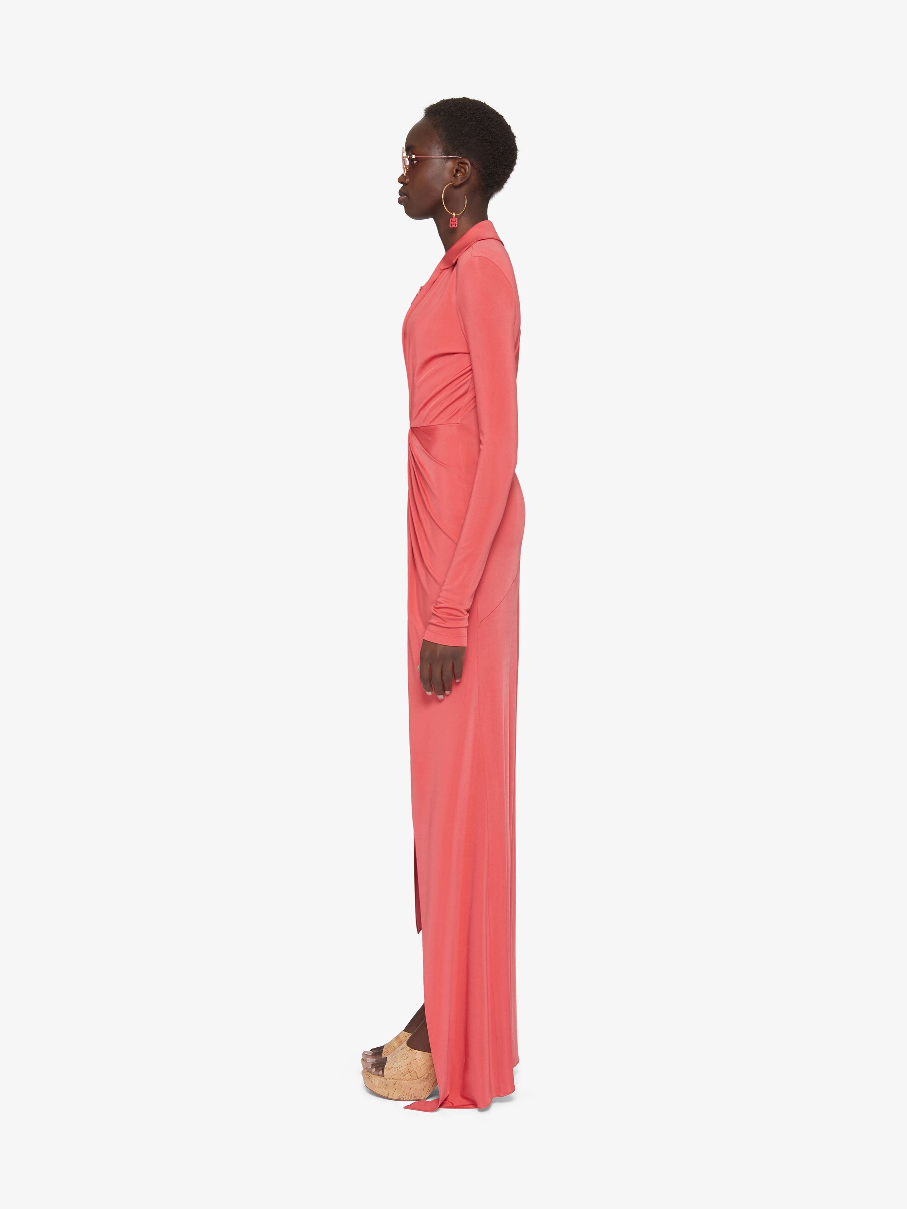 DRAPED DRESS IN JERSEY - 3