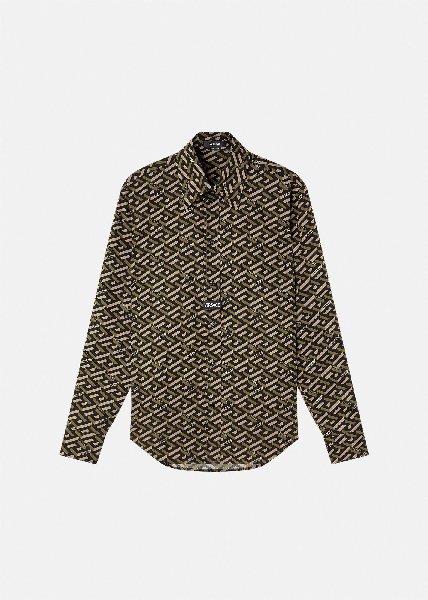 La Greca Print Poplin Shirt - 1