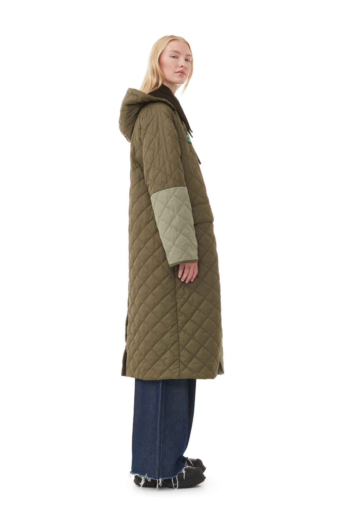 GANNI X BARBOUR BURGHLEY QUILTED JACKET - 4