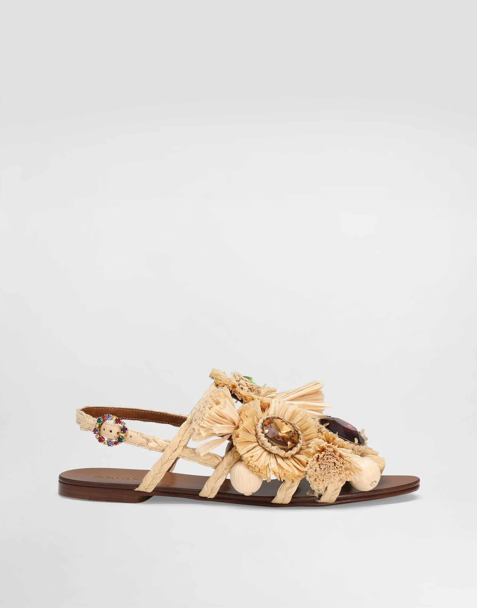 Braided rafia flip-flops - 1