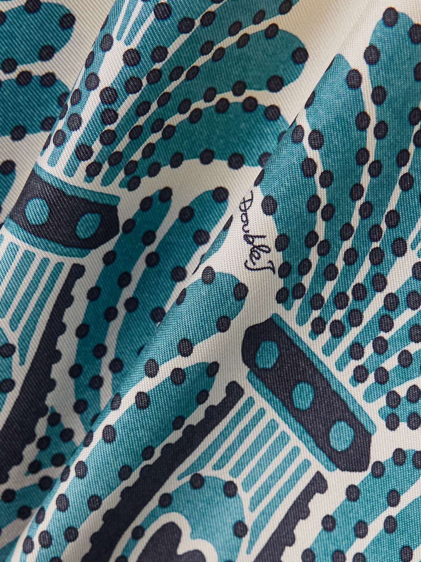 San Carlo printed silk-twill blouse - 4