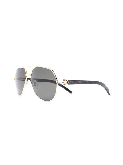 Cartier CT0272S aviator-frame sunglasses outlook