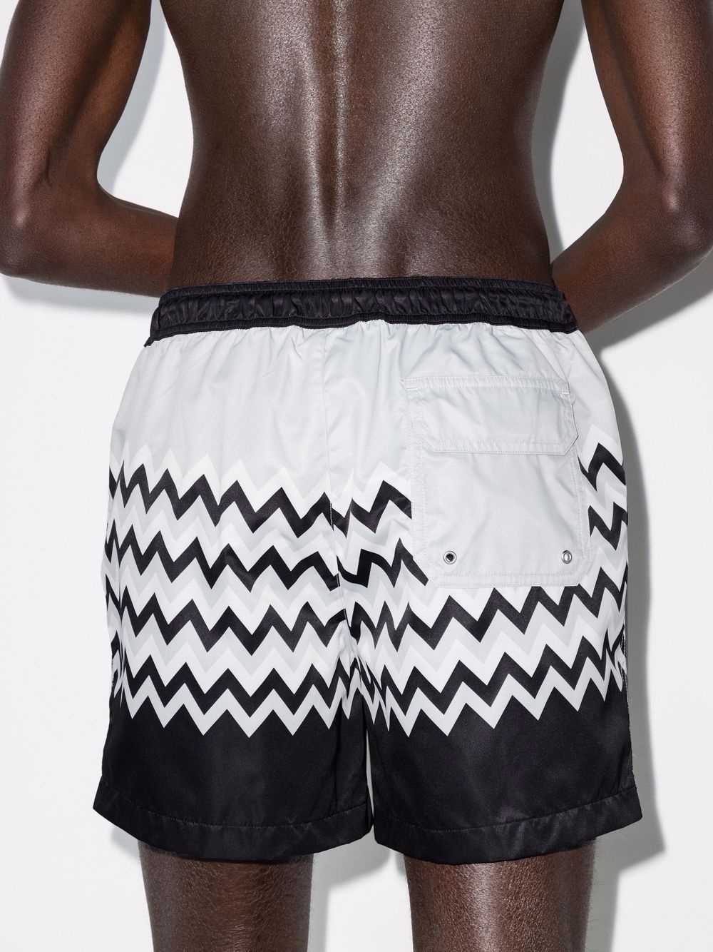 zigzag-print swim shorts - 3