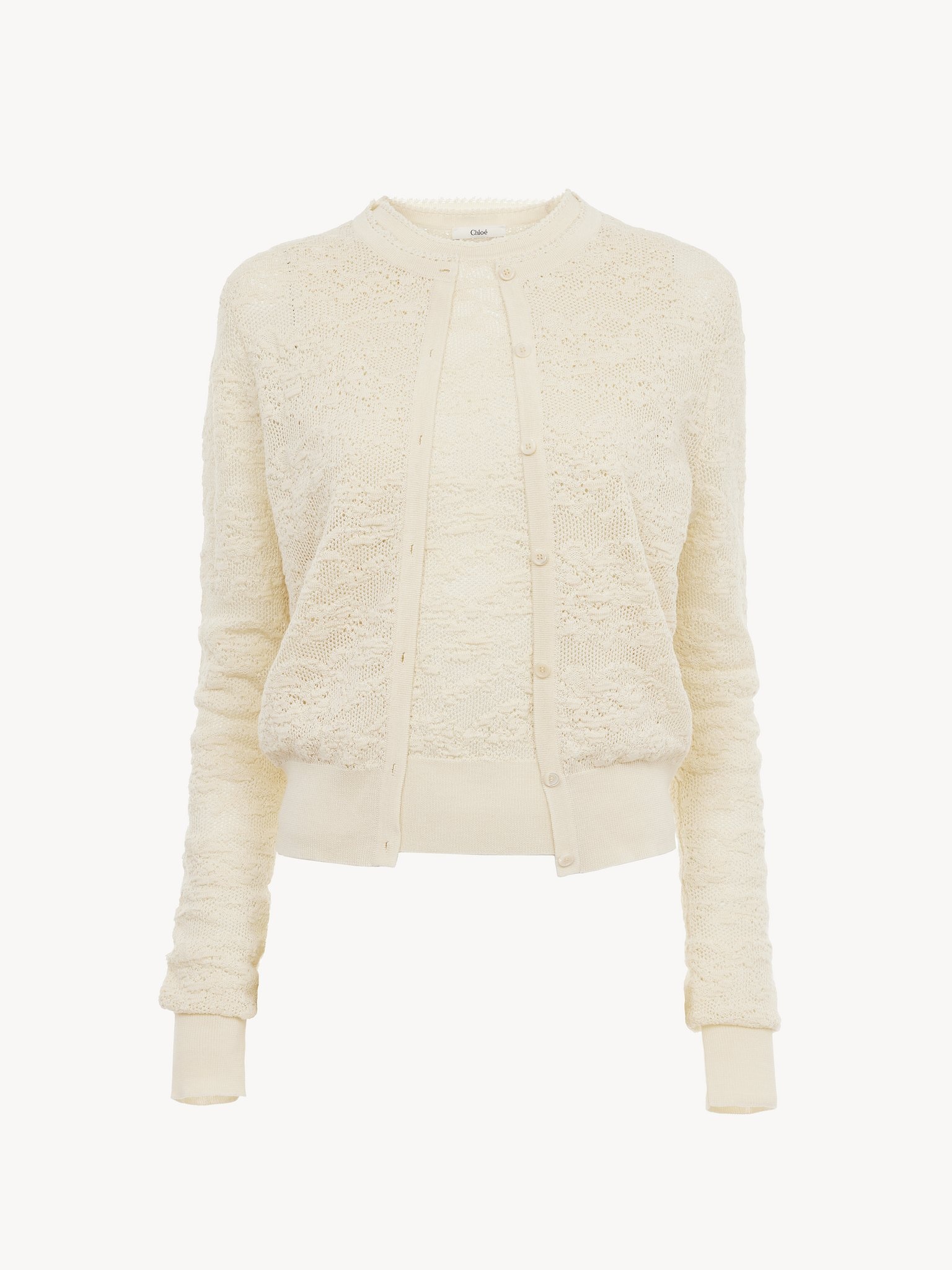TWIN SET IN COTTON-SILK KNIT - 2