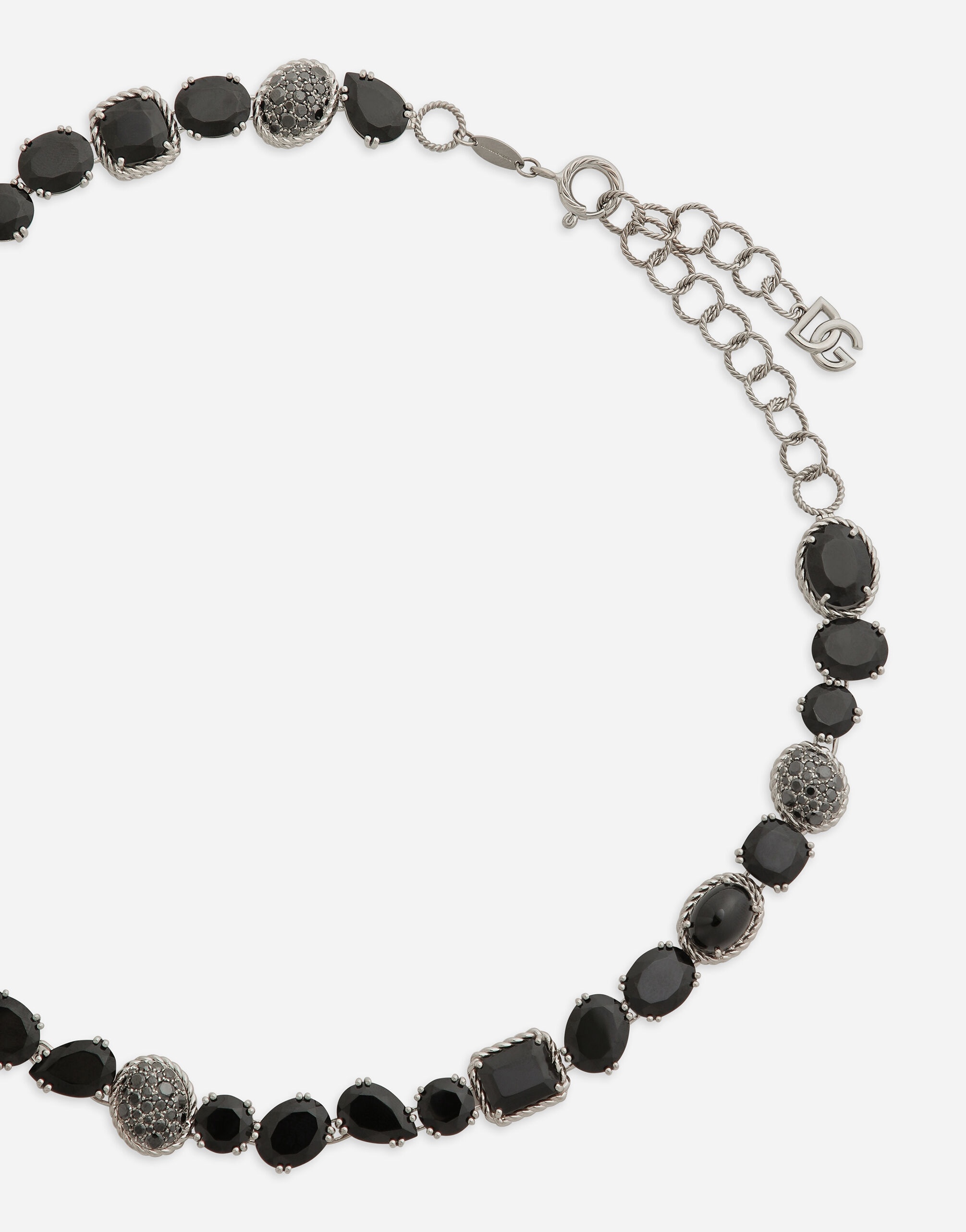 Anna necklaces in white gold 18Kt and black spinels - 3