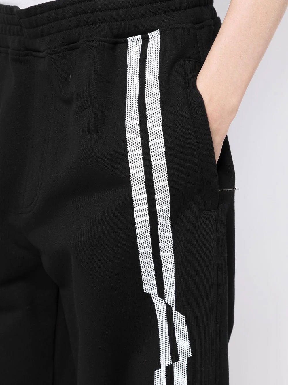 side-stripe track pants - 5