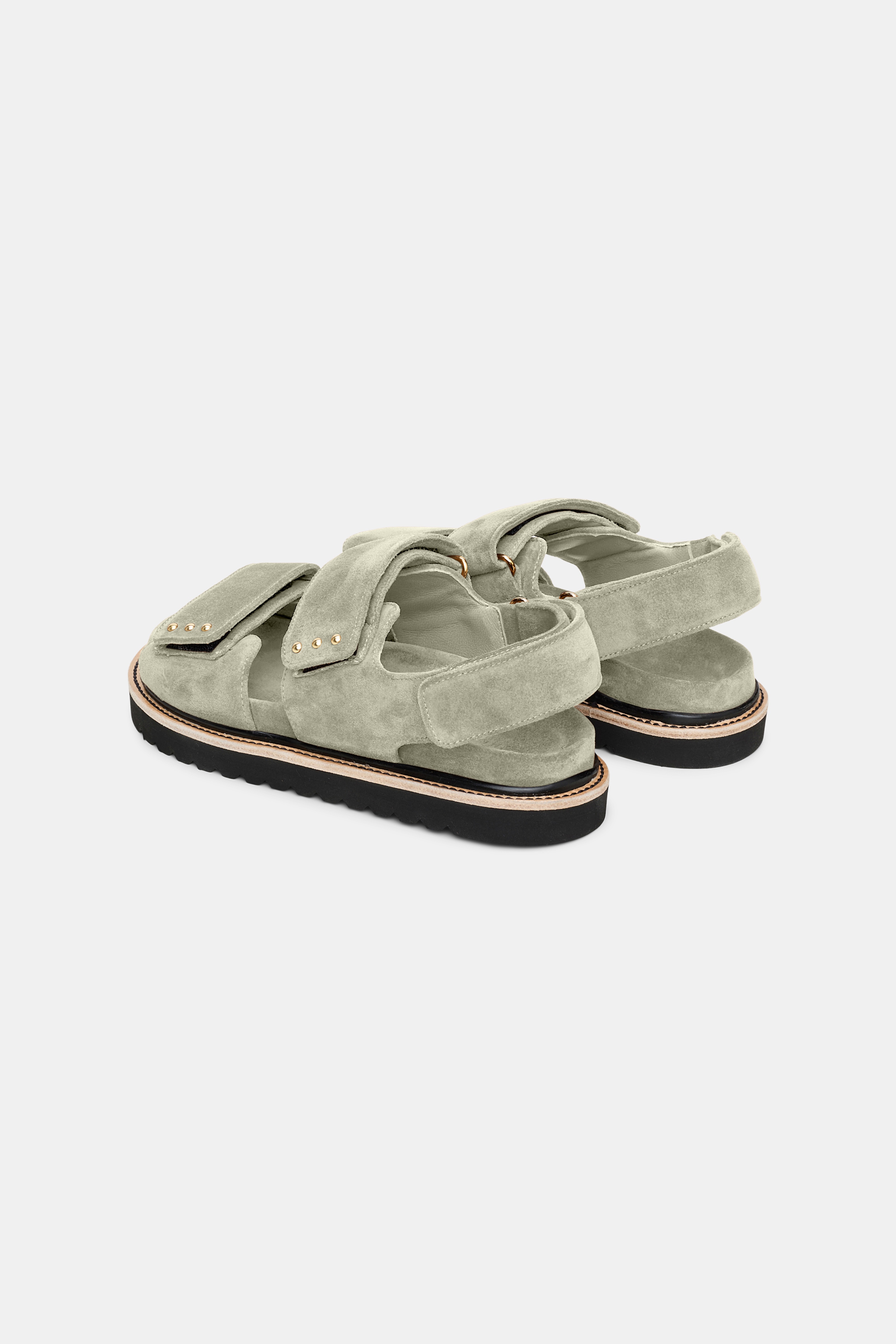 SUEDE SENSATION velcro strap footbed - 6