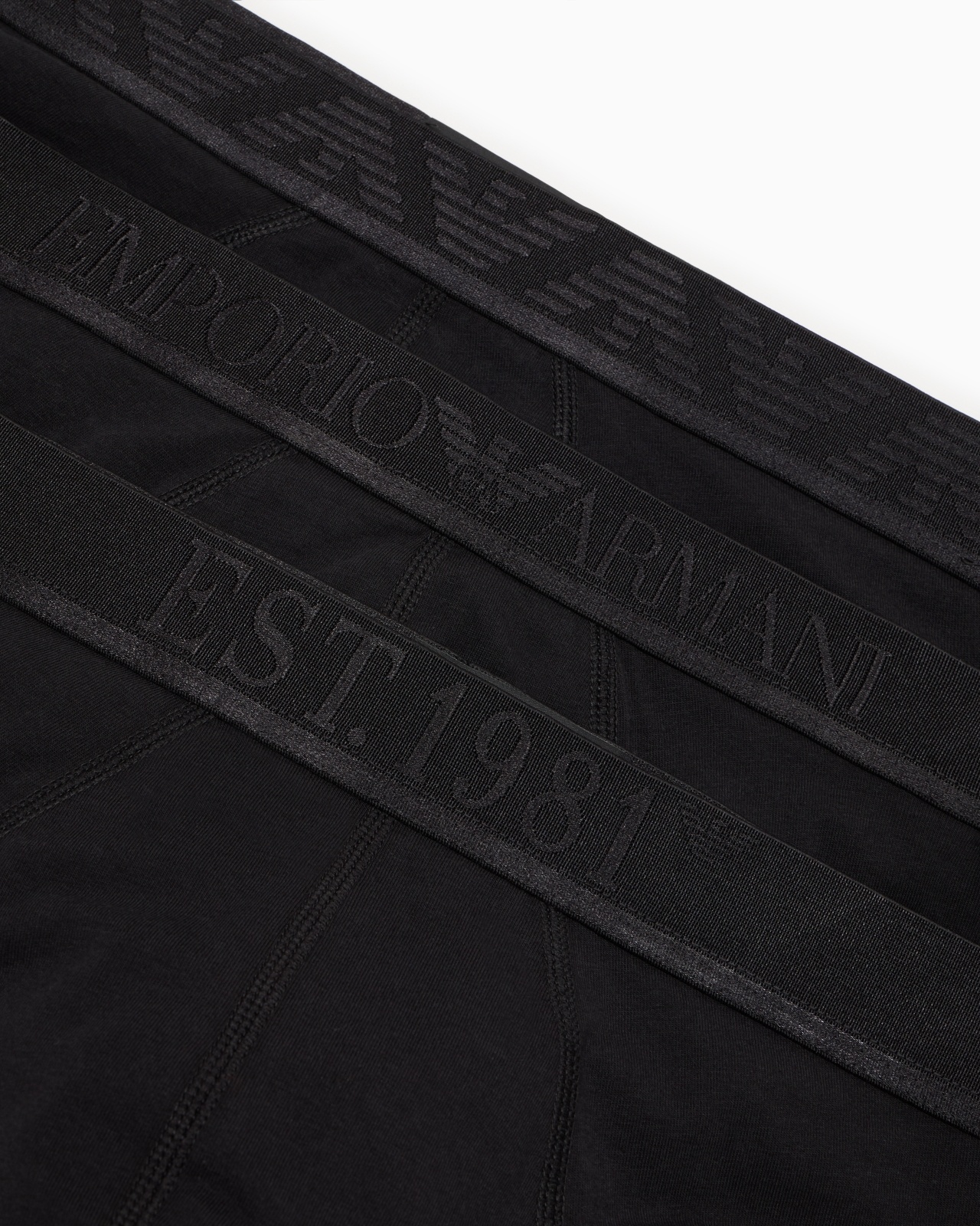 THREE-PACK OF ASV SHINY LOGOBAND ORGANIC-COTTON BRIEFS - 4